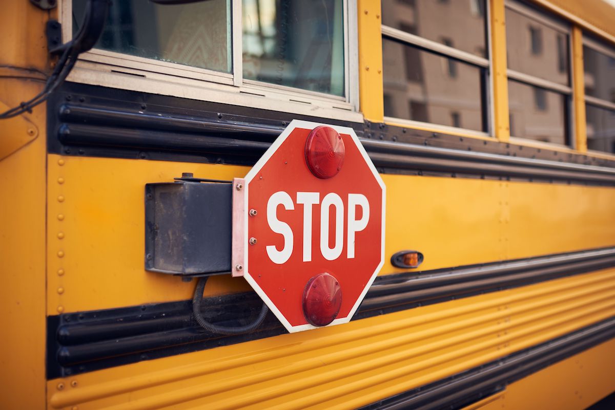 stop for a school bus